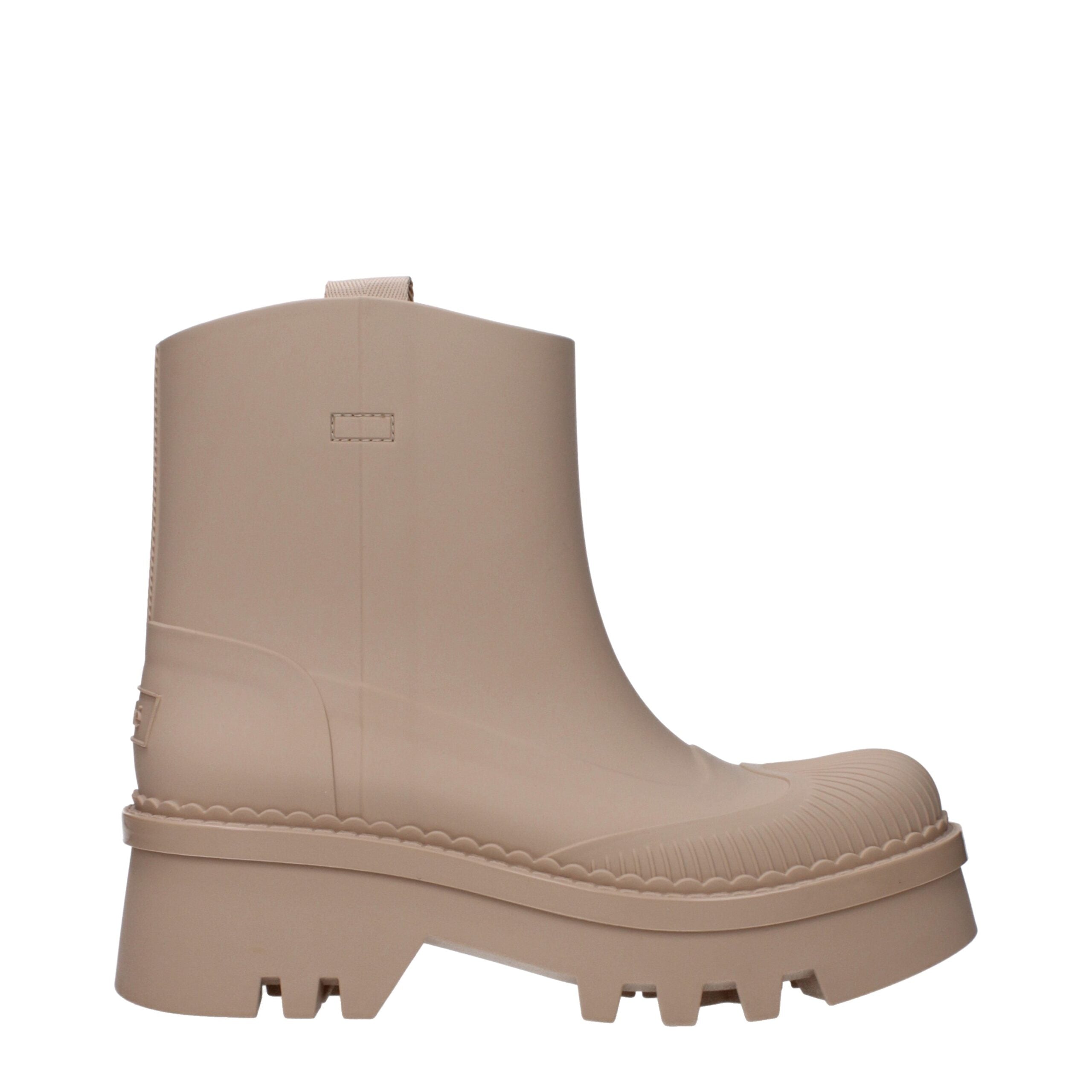 Bottines Chloé en caoutchouc roses