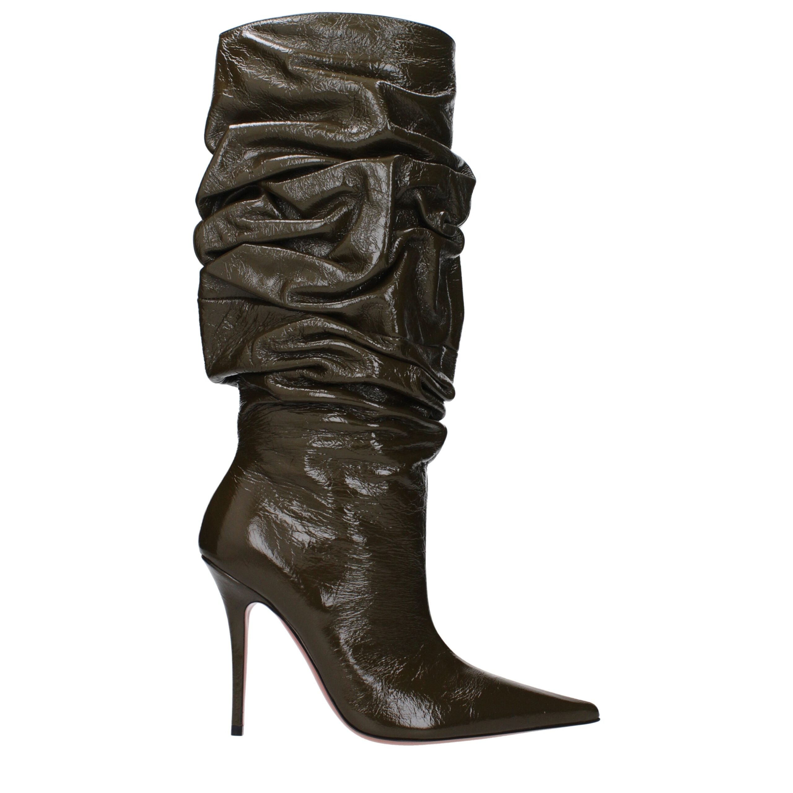 Bottines Amina Muaddi Anok vertes