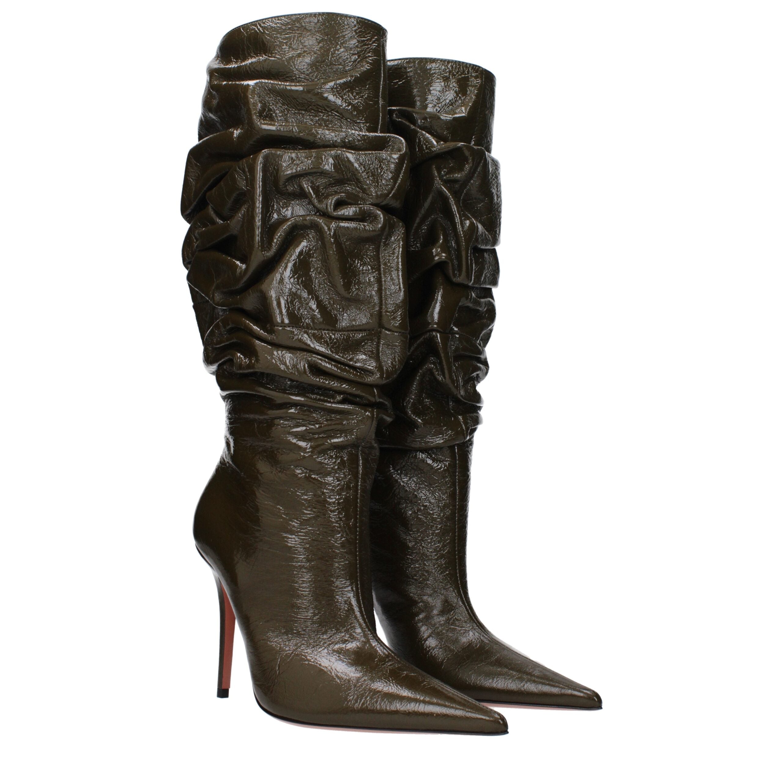 Bottines Amina Muaddi Anok vertes