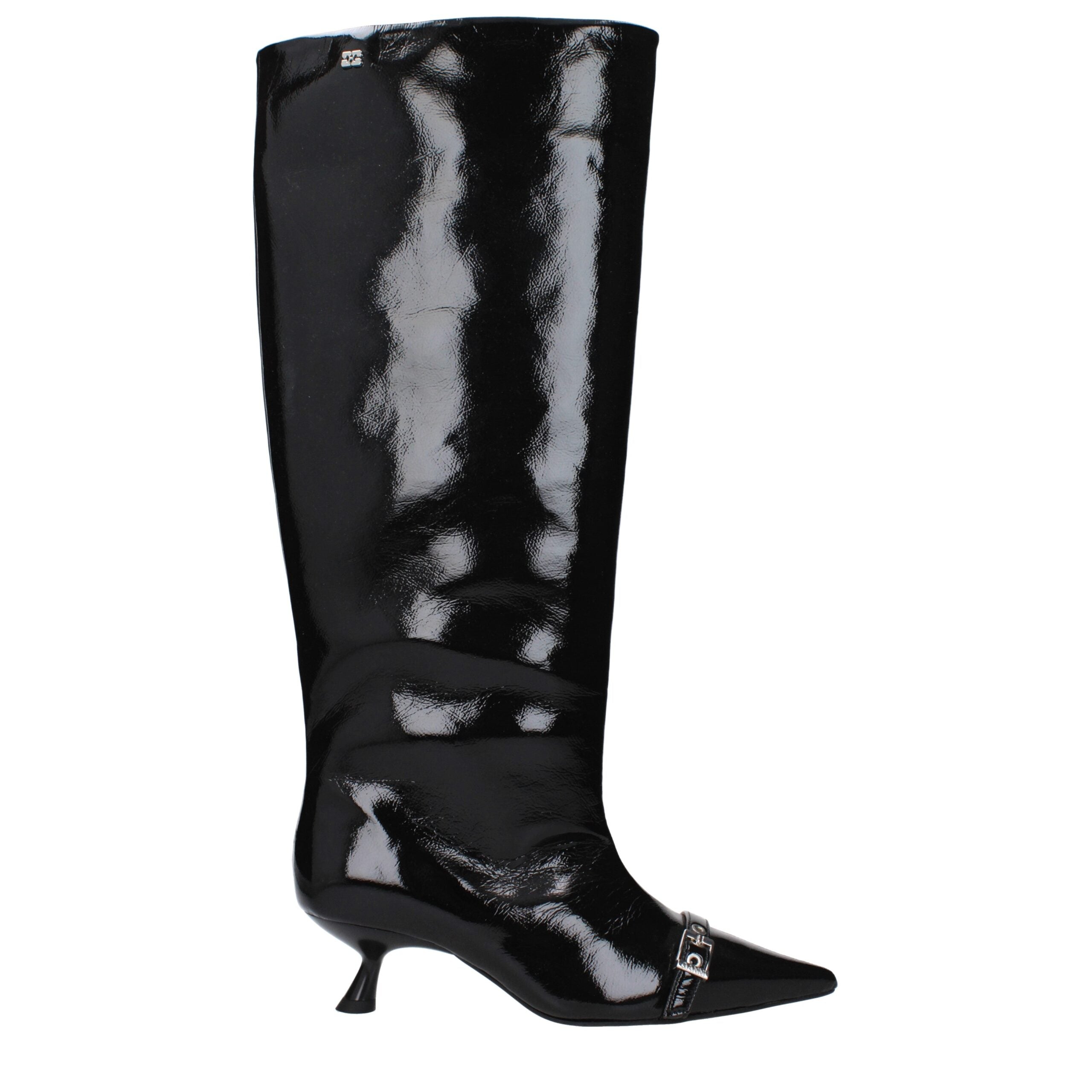 Bottines Ganni pointues noires