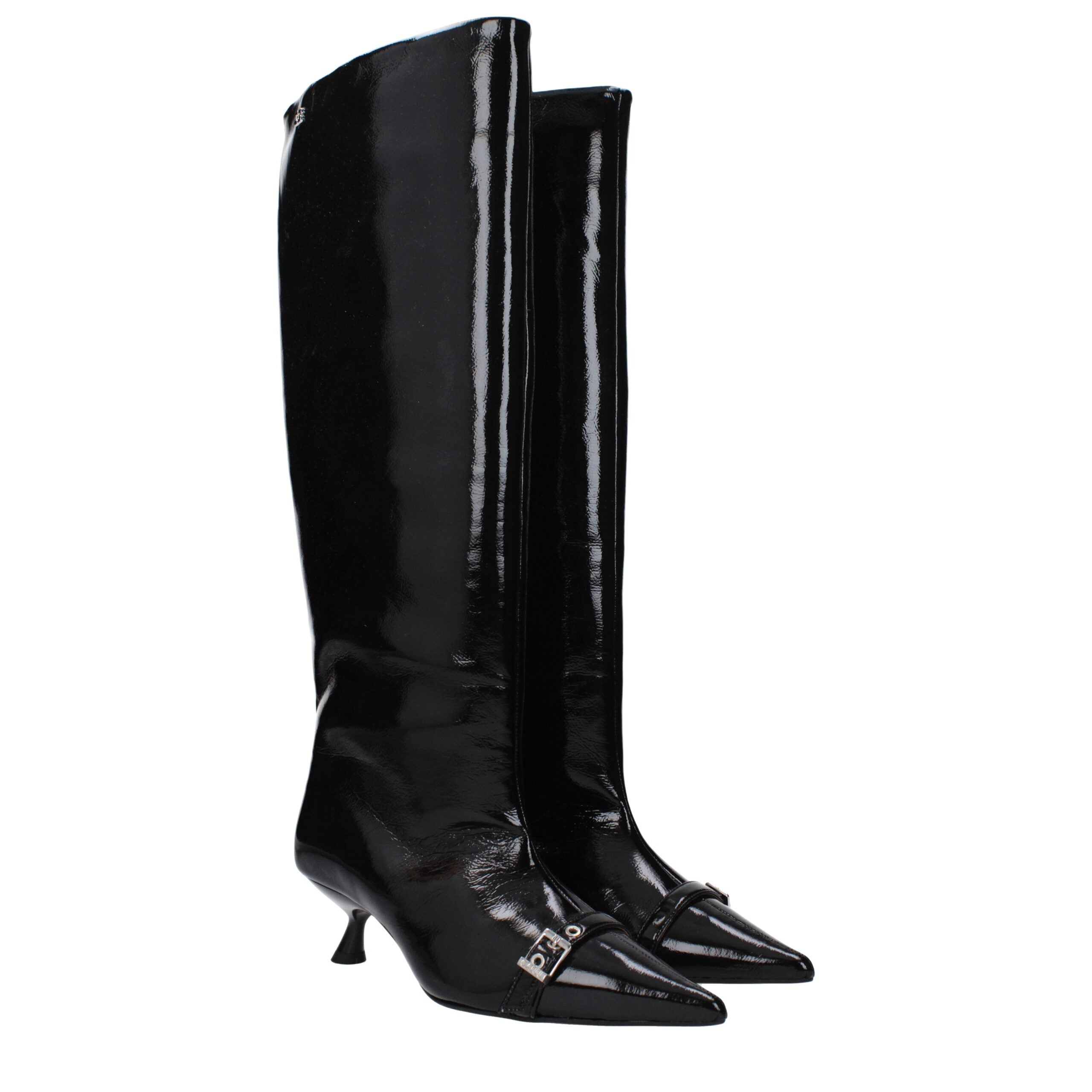 Bottines Ganni pointues noires