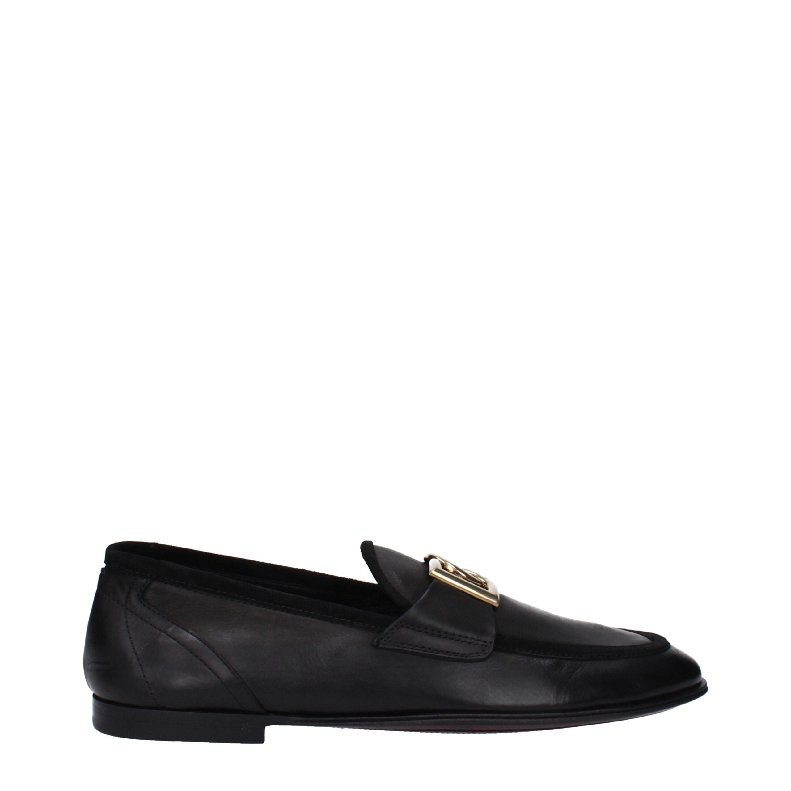 Loafers Dolce&Gabbana en cuir noirs