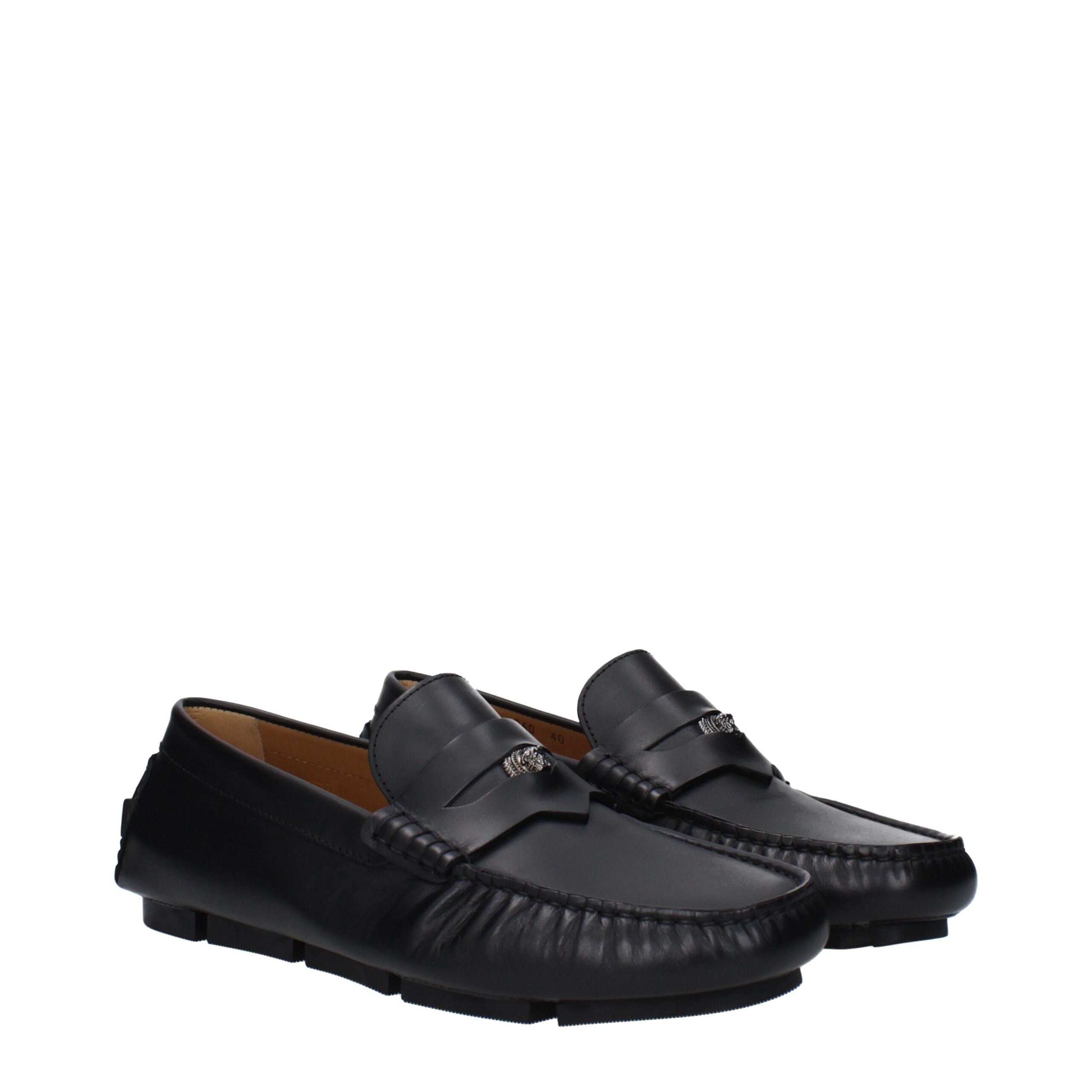 Mocassins Versace slip-on noirs