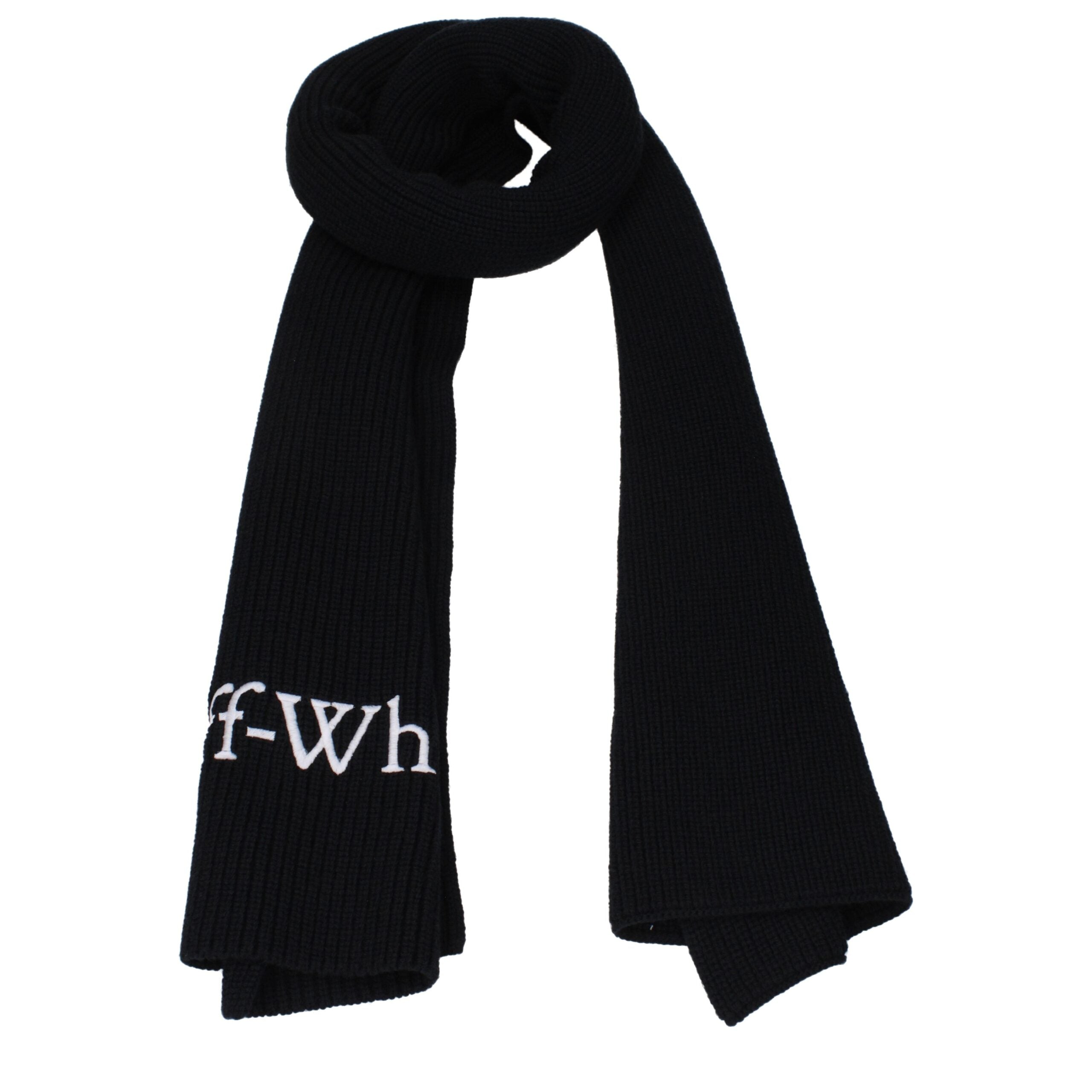 Écharpe Off-White OMMA052KNI0011001 noire
