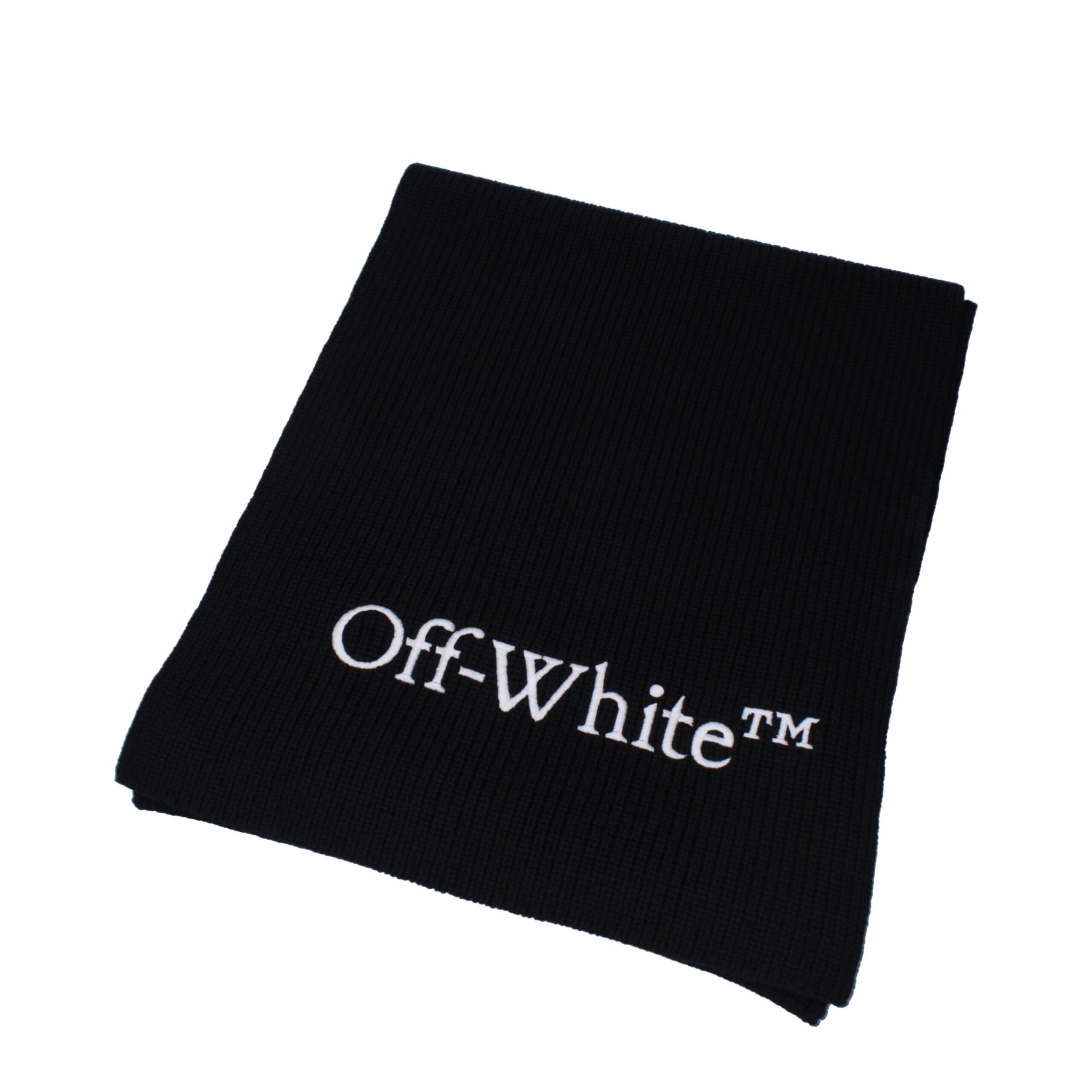 Écharpe Off-White OMMA052KNI0011001 noire