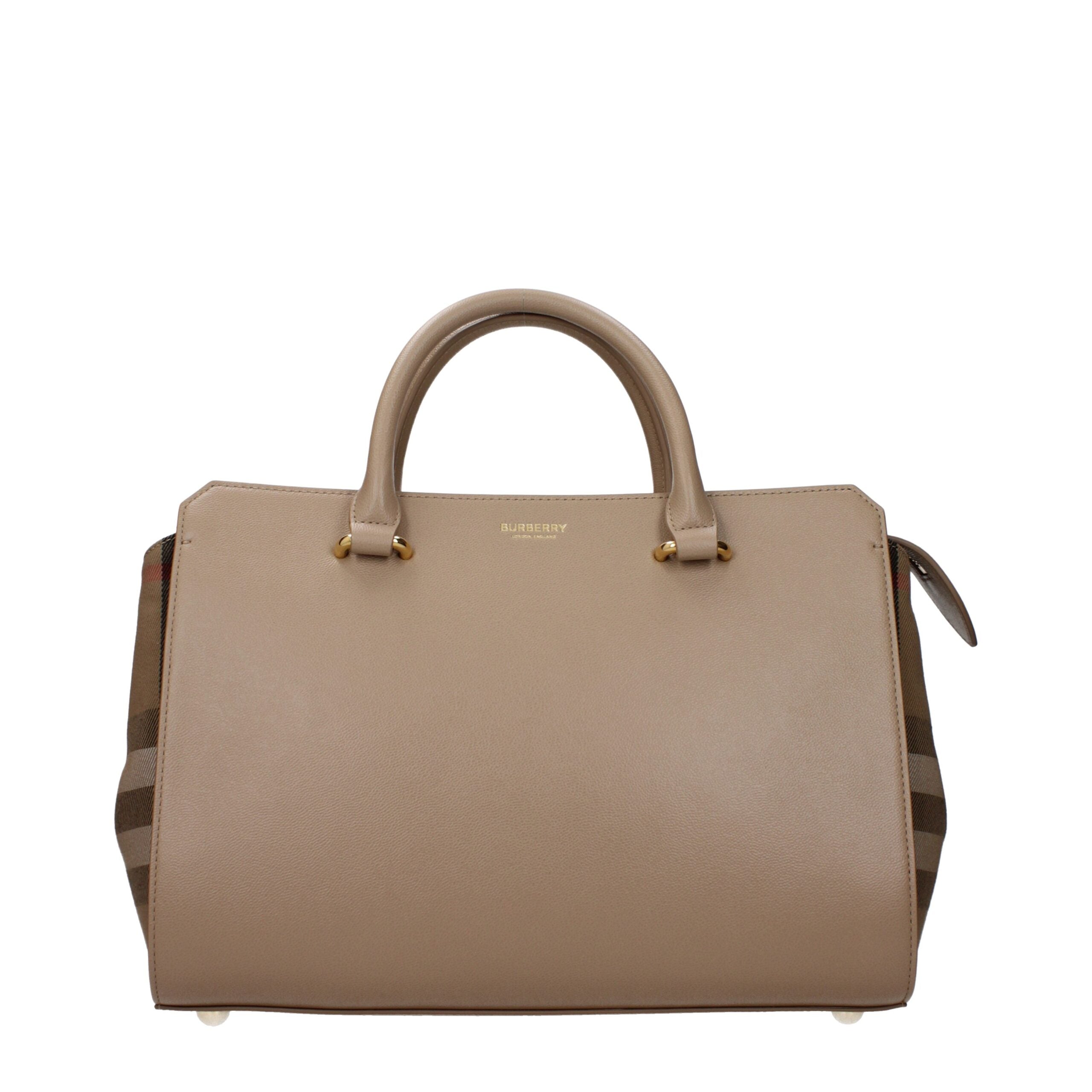 Sac Burberry en cuir beige