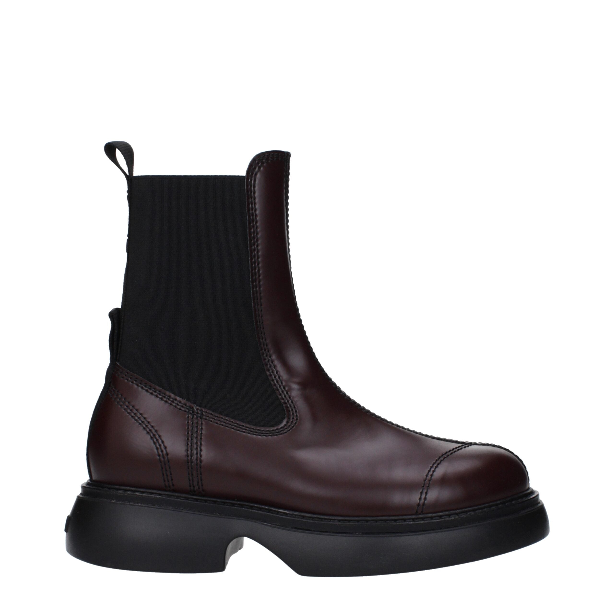 Bottines Ganni S2620 brunes