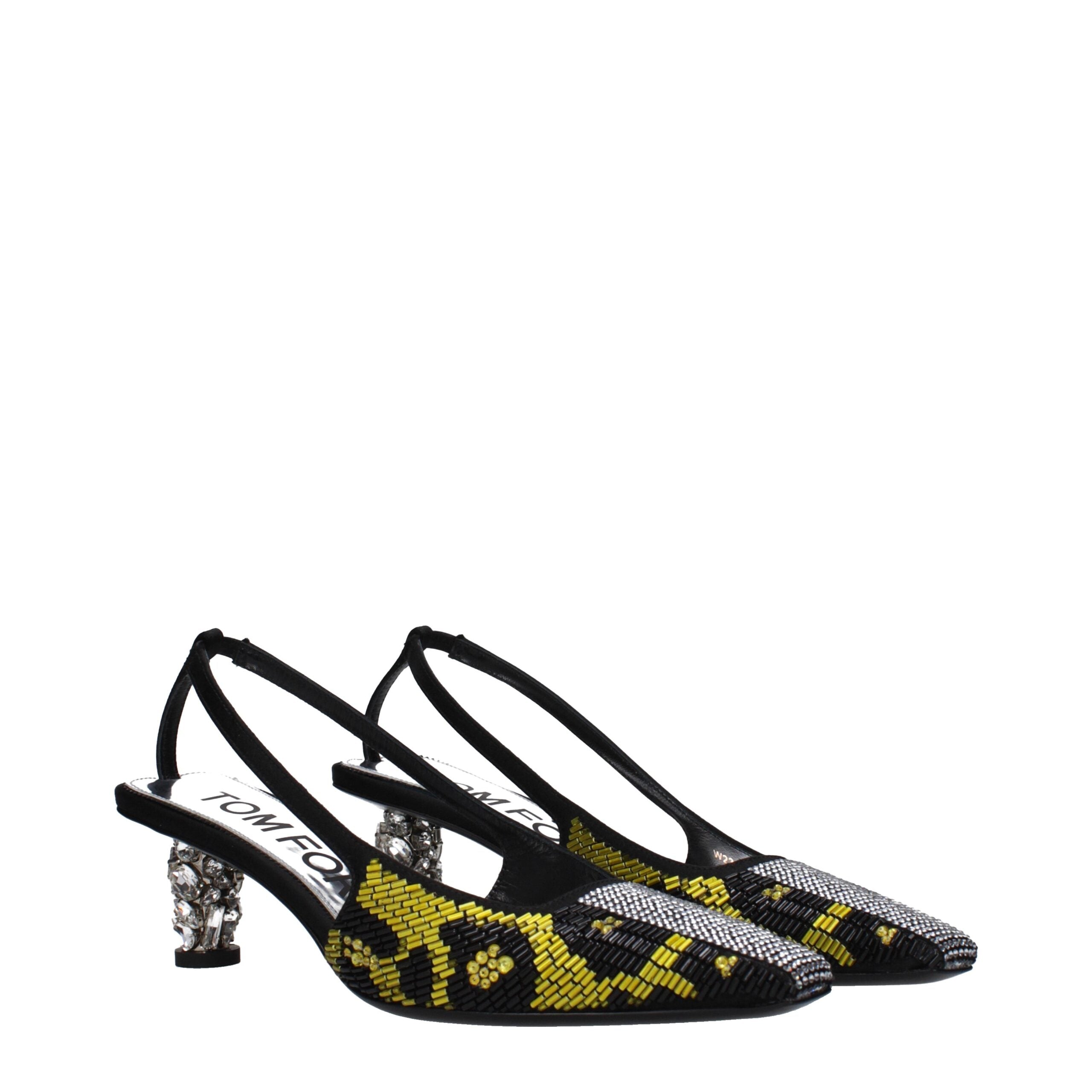 Sandales Tom Ford à talons jaunes