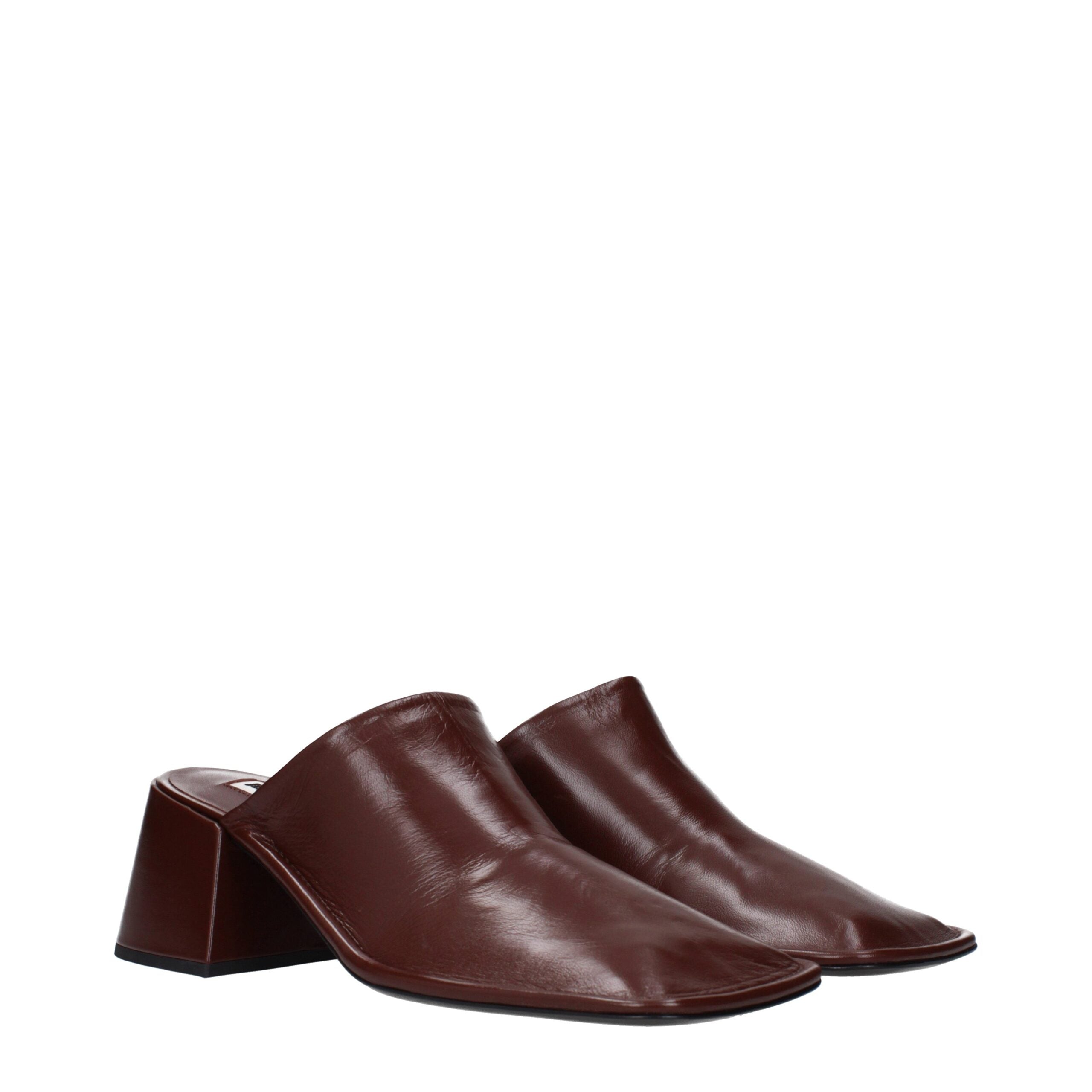 Mules Jil Sander WP0004P4835206 rouges