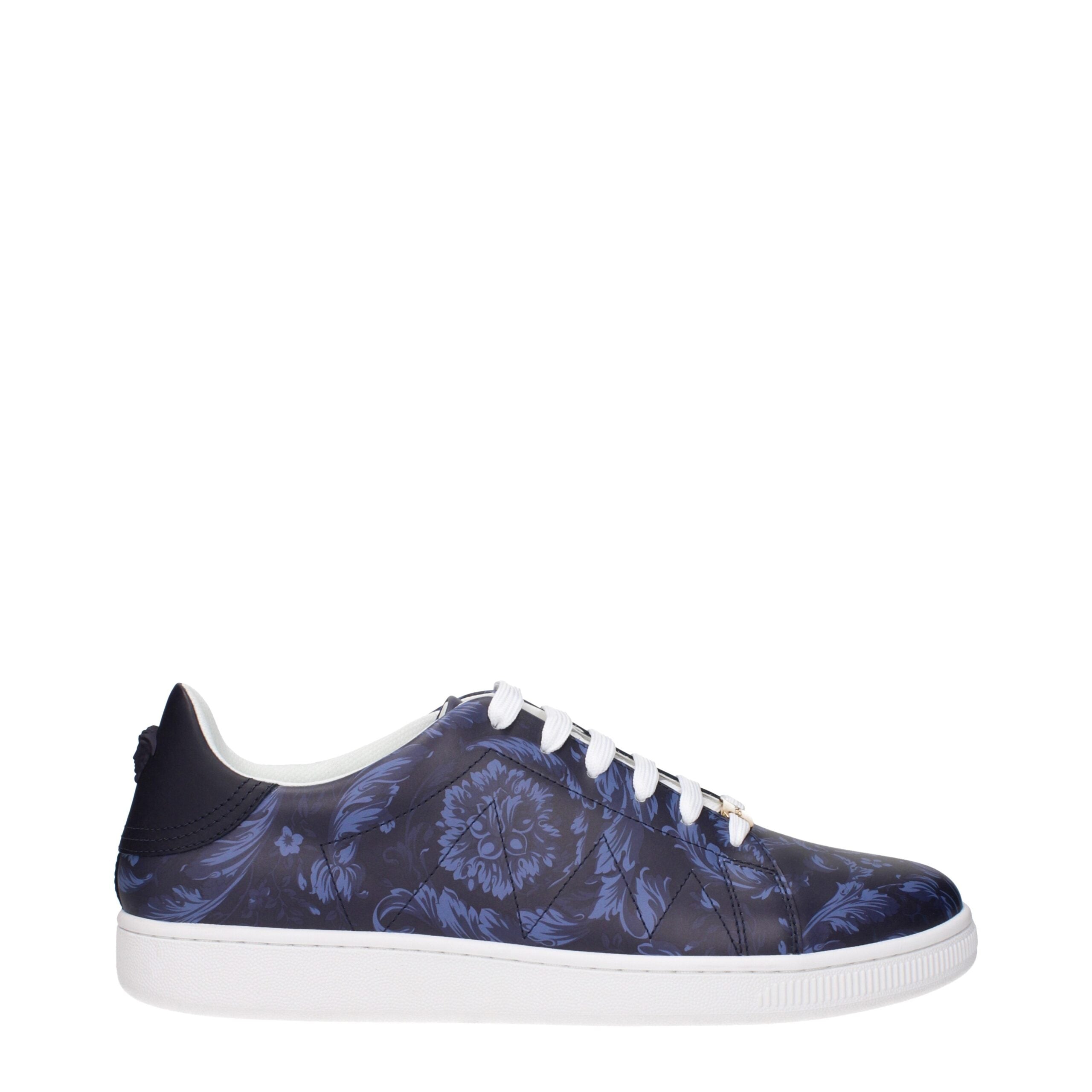 Baskets Versace cuir bleues