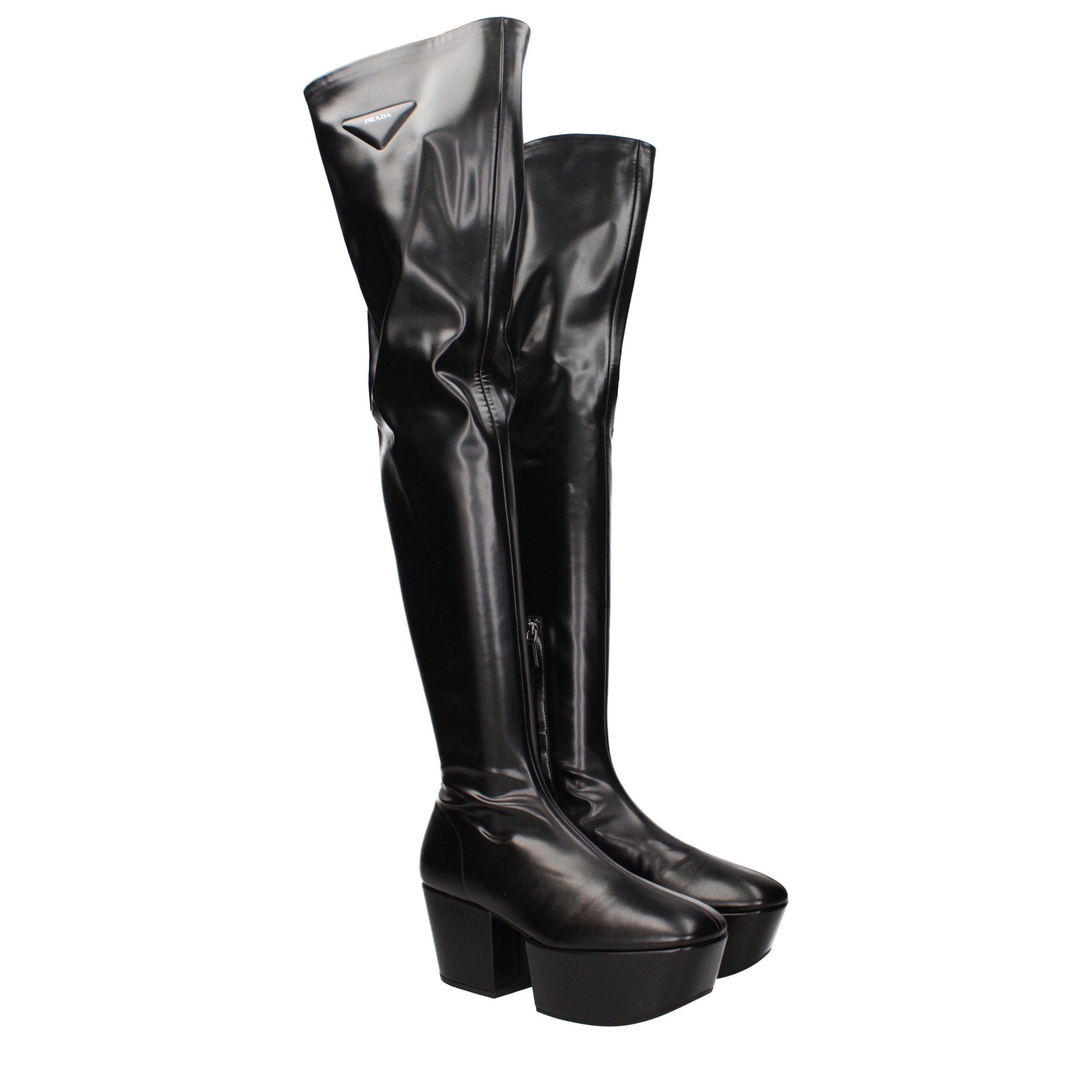 Bottines Prada vintage noires