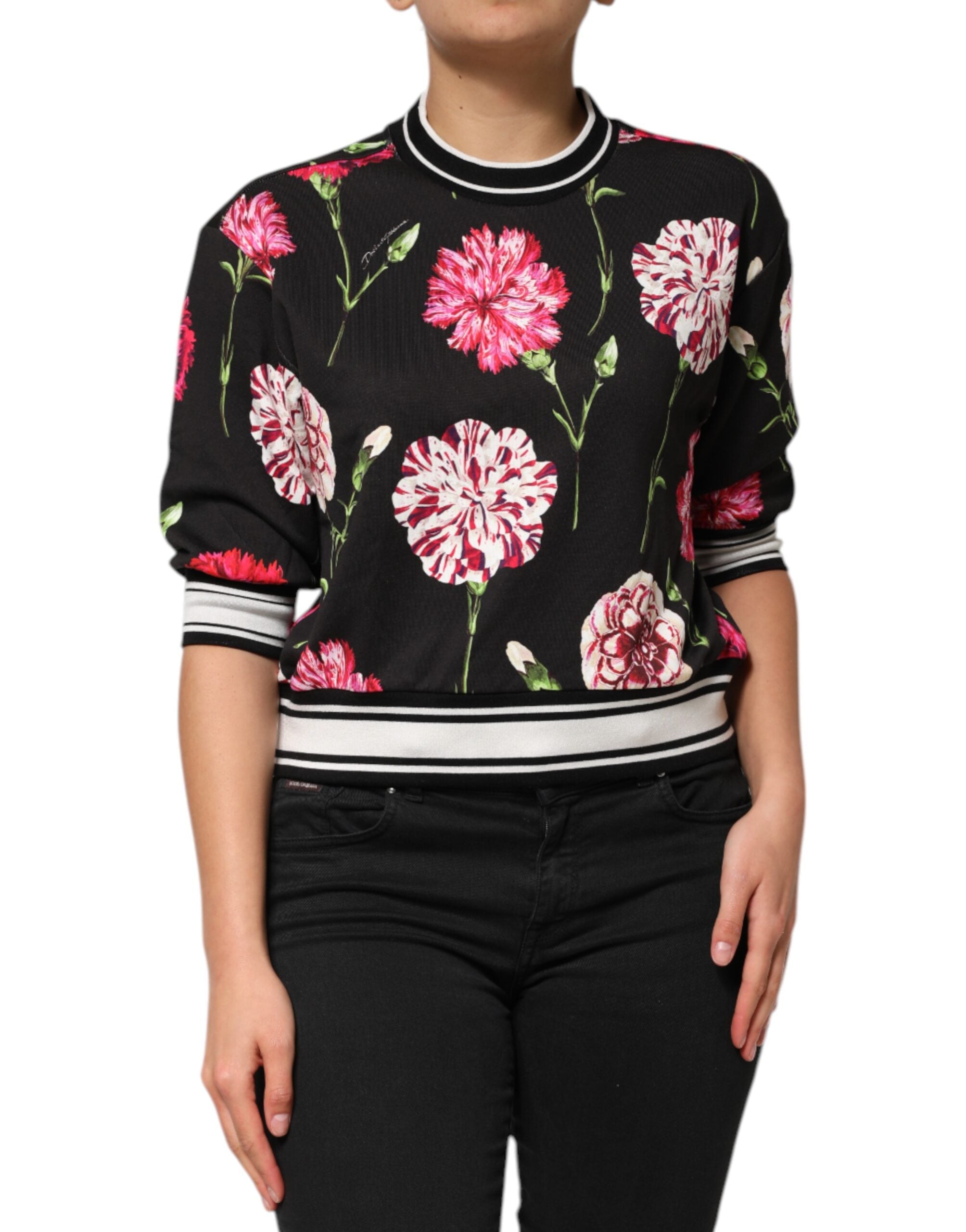 Blouse Dolce & Gabbana noire florale