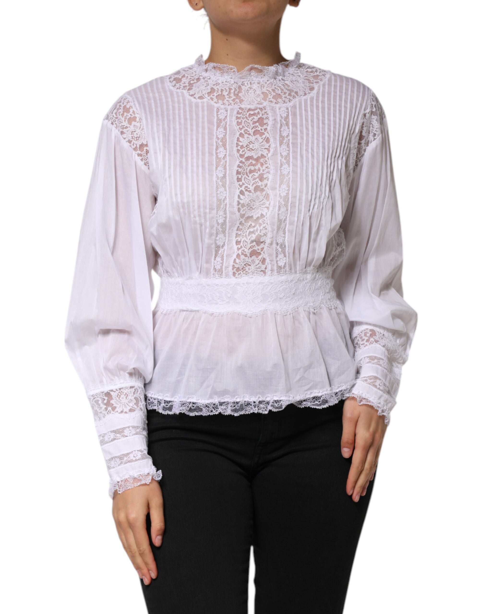 Blouse Dolce & Gabbana florale blanche