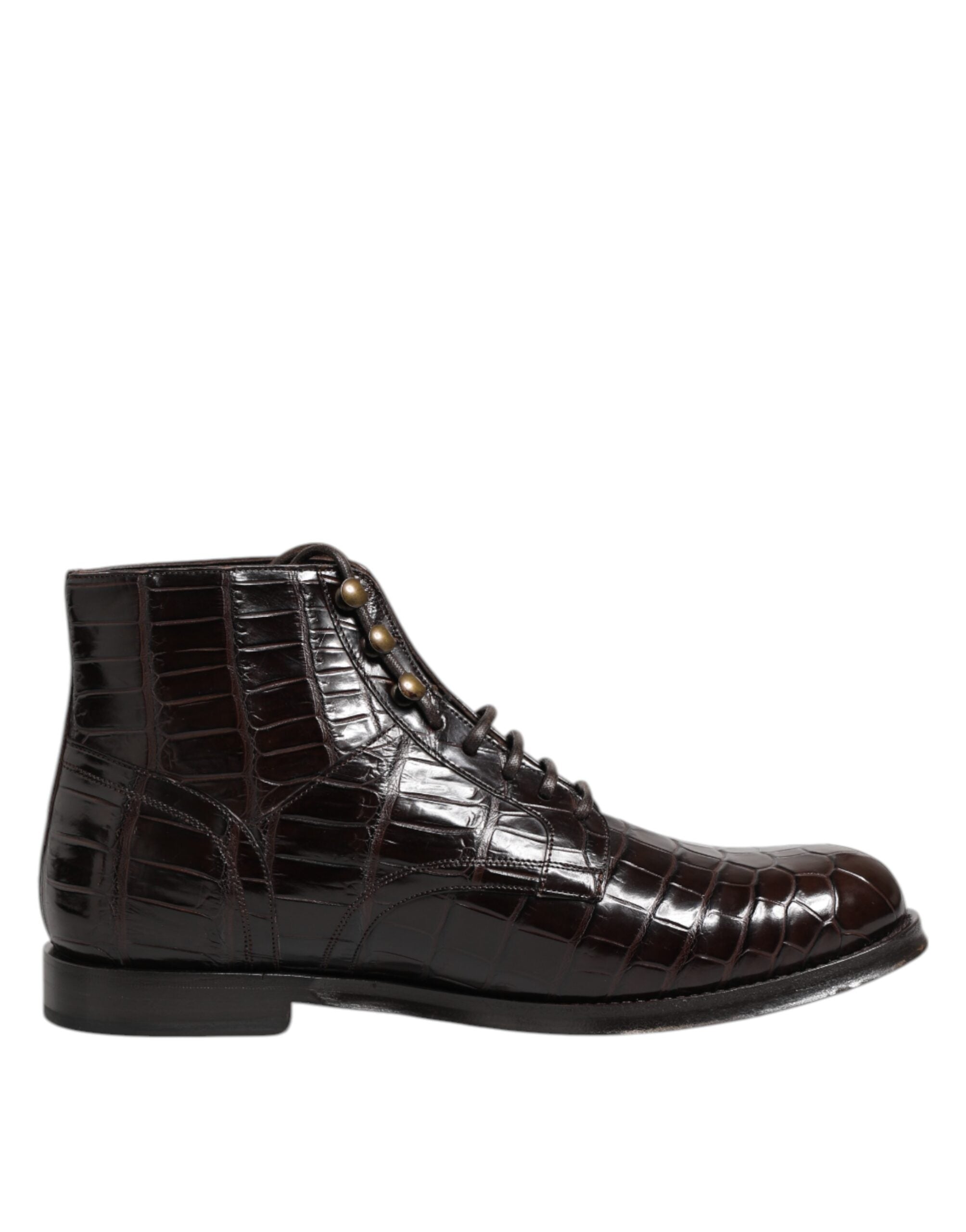 Bottines Dolce & Gabbana en cuir marron