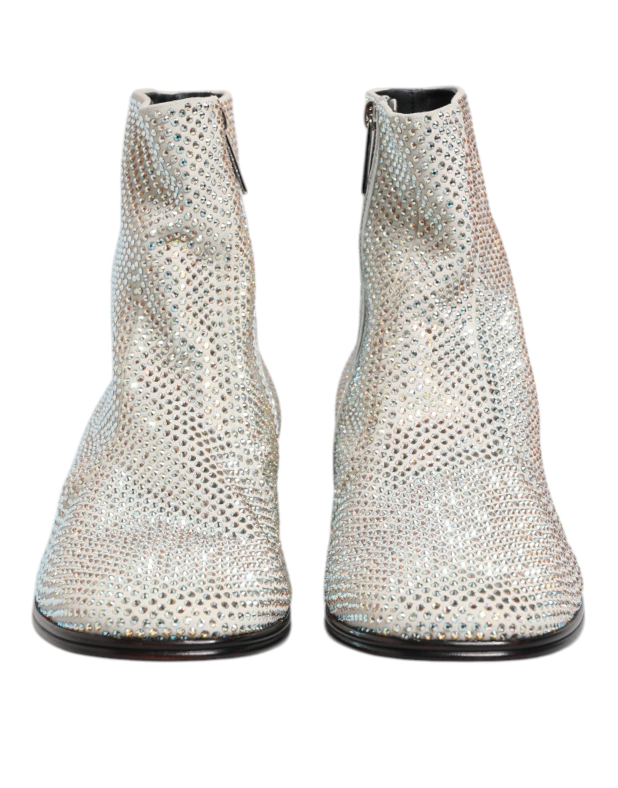 Bottines Dolce & Gabbana Ariosto blanches