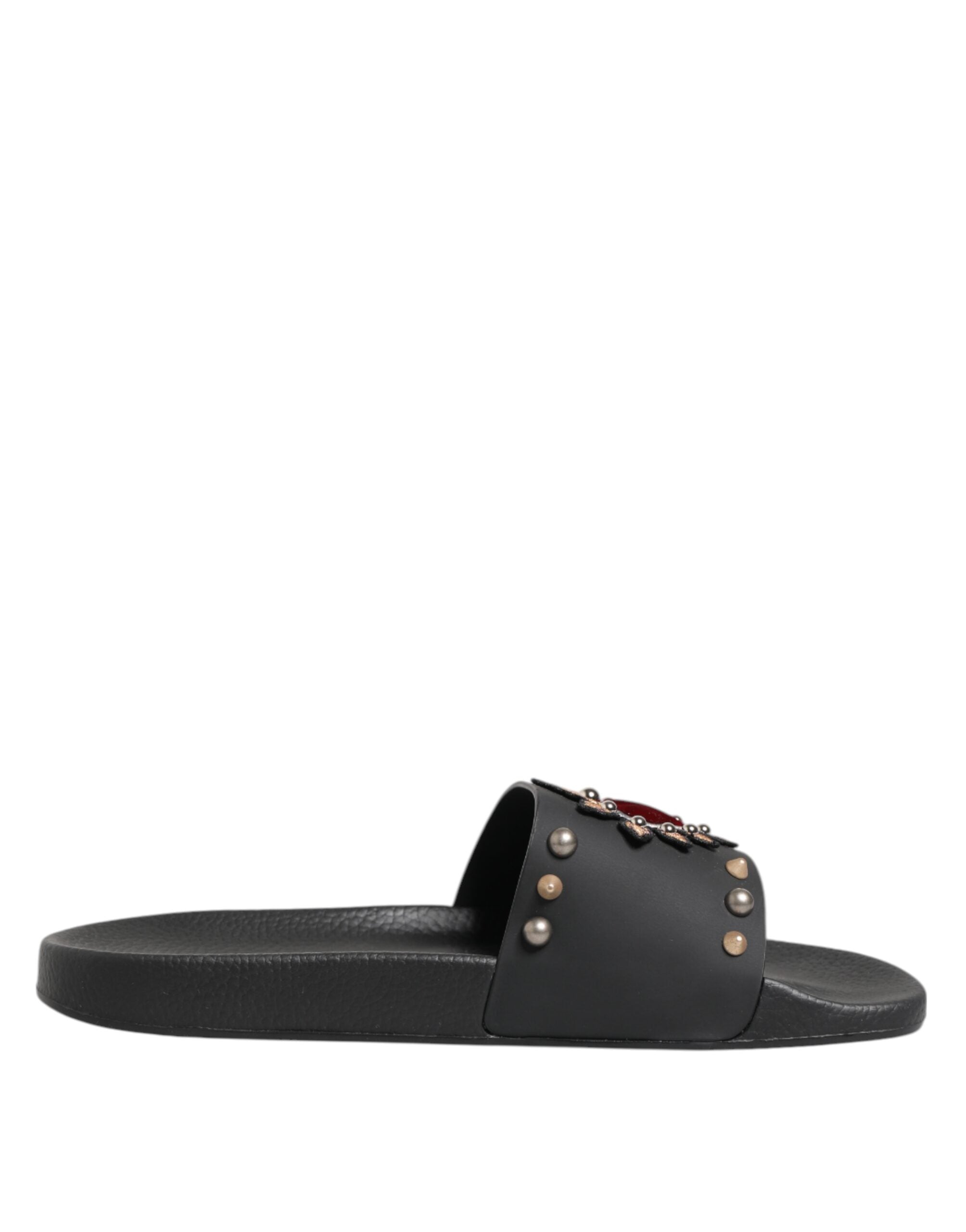 Sandales Dolce & Gabbana slides noires
