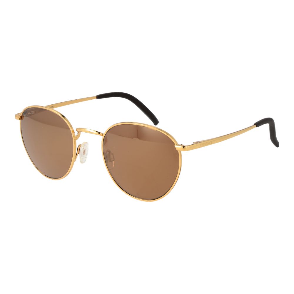 Lunettes Serengeti Gold rondes dorées