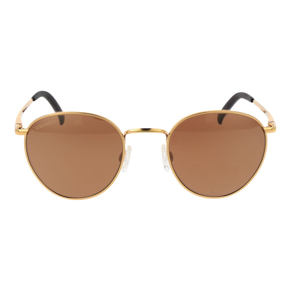 Lunettes Serengeti Gold rondes dorées