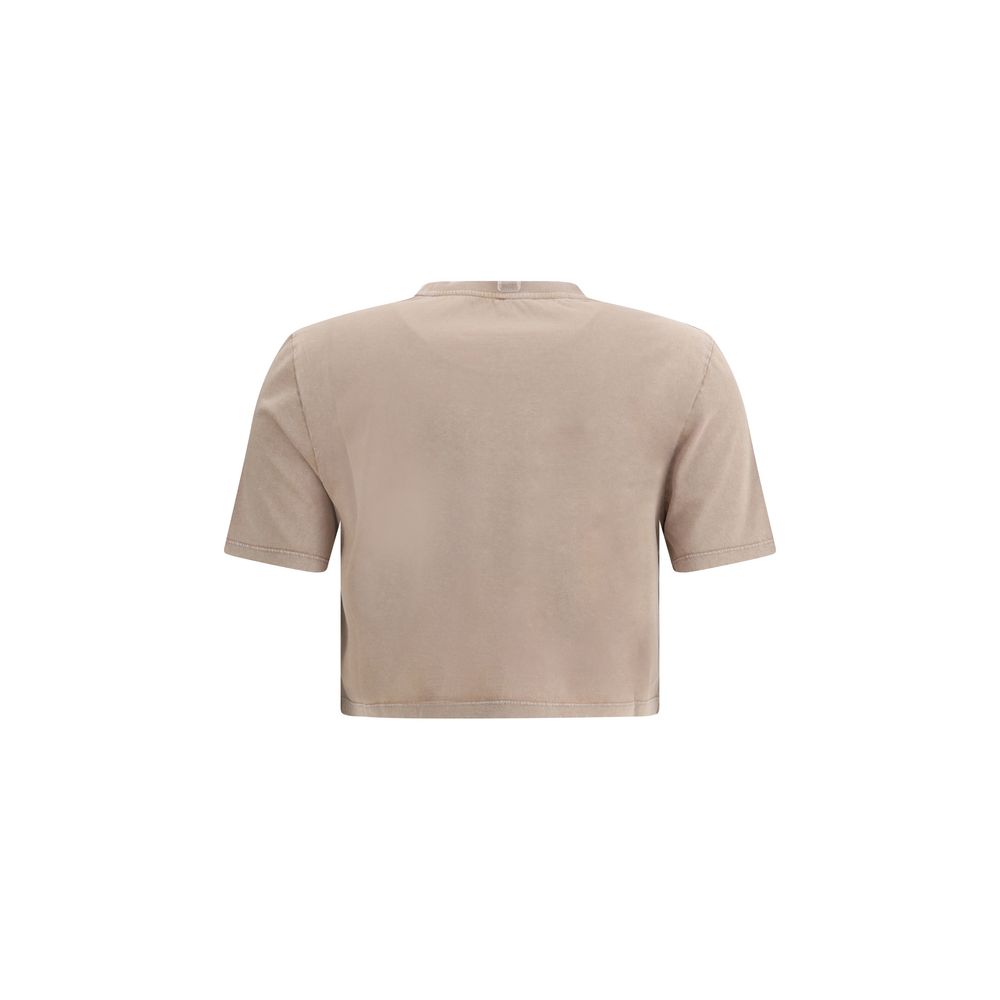 T-shirt Fendi cropped blanc