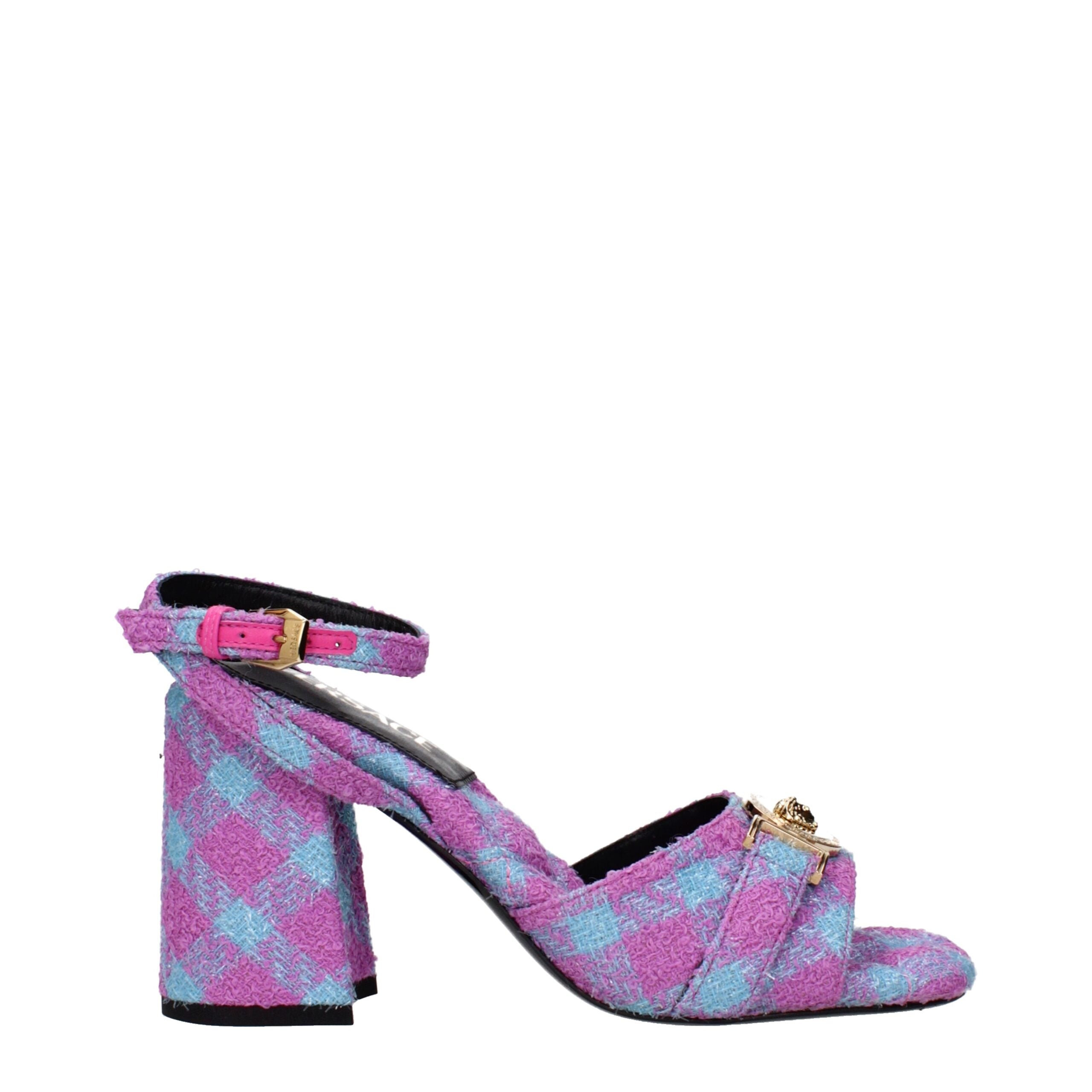 Sandales Versace détail rose