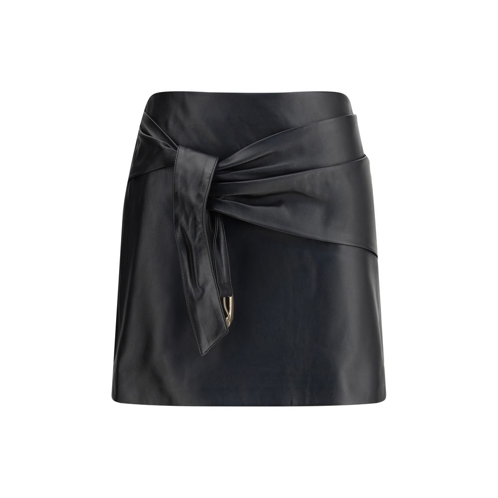 Jupe en cuir Versace Miniskirt noire