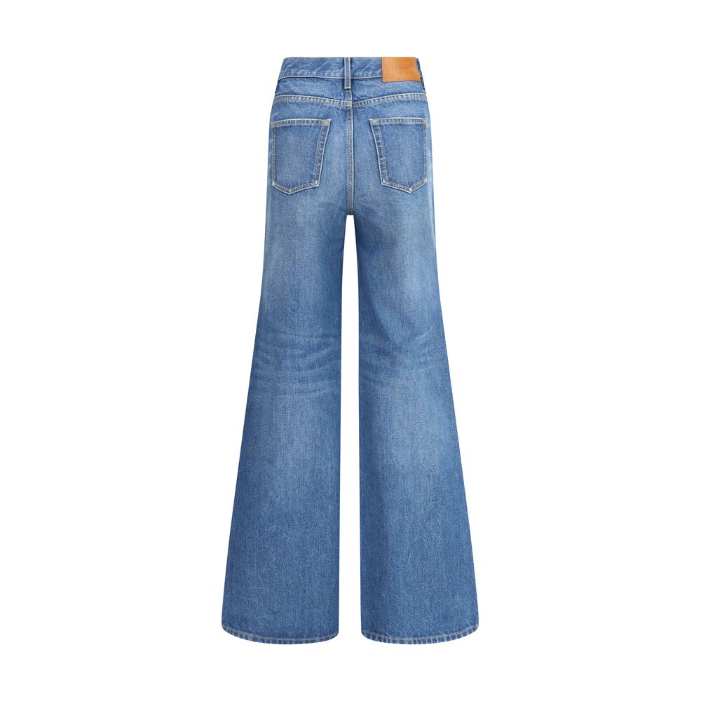 Jeans Chloé Flare bleu indigo