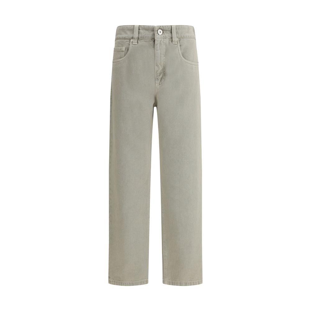 Jeans Brunello Cucinelli droit teints
