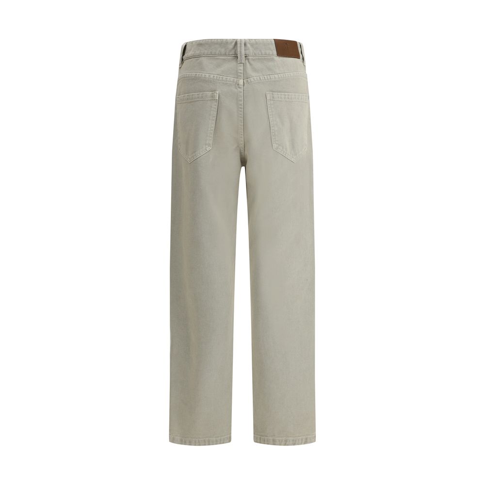 Jeans Brunello Cucinelli droit teints