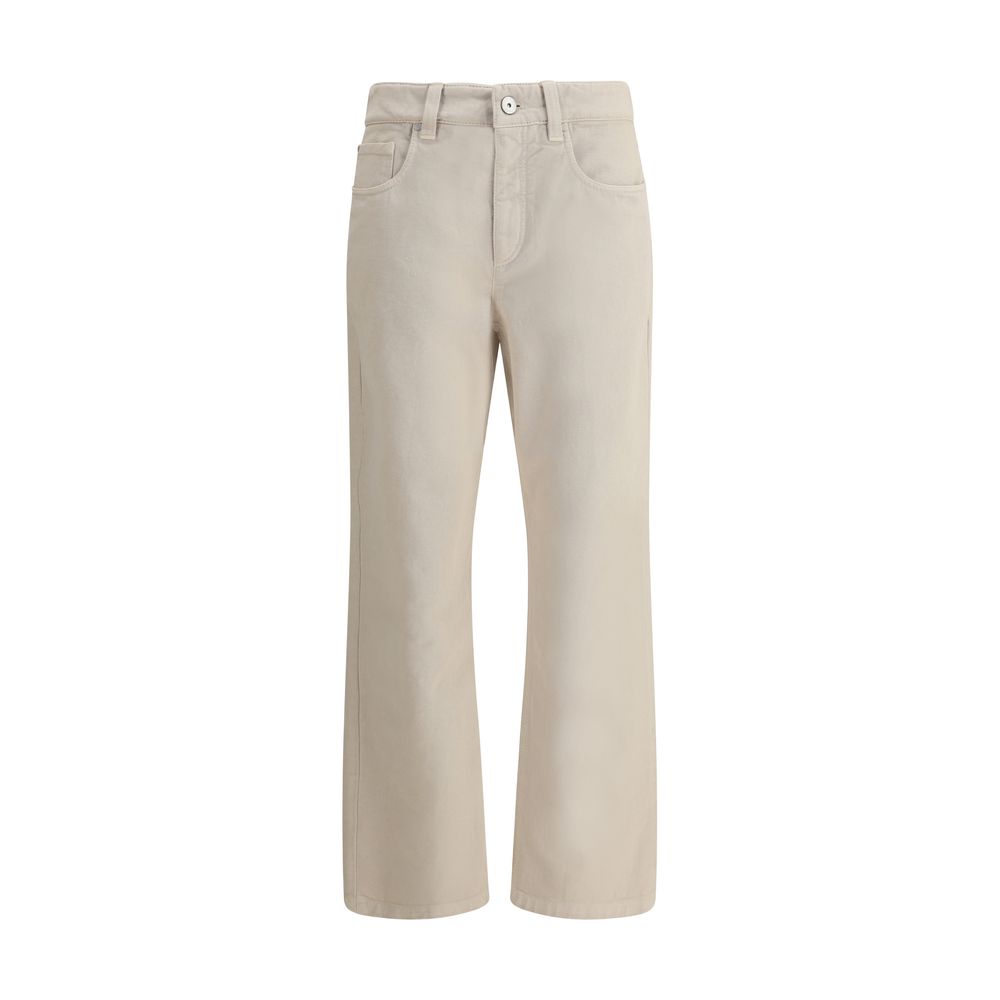 Jeans Brunello Cucinelli droits teintés