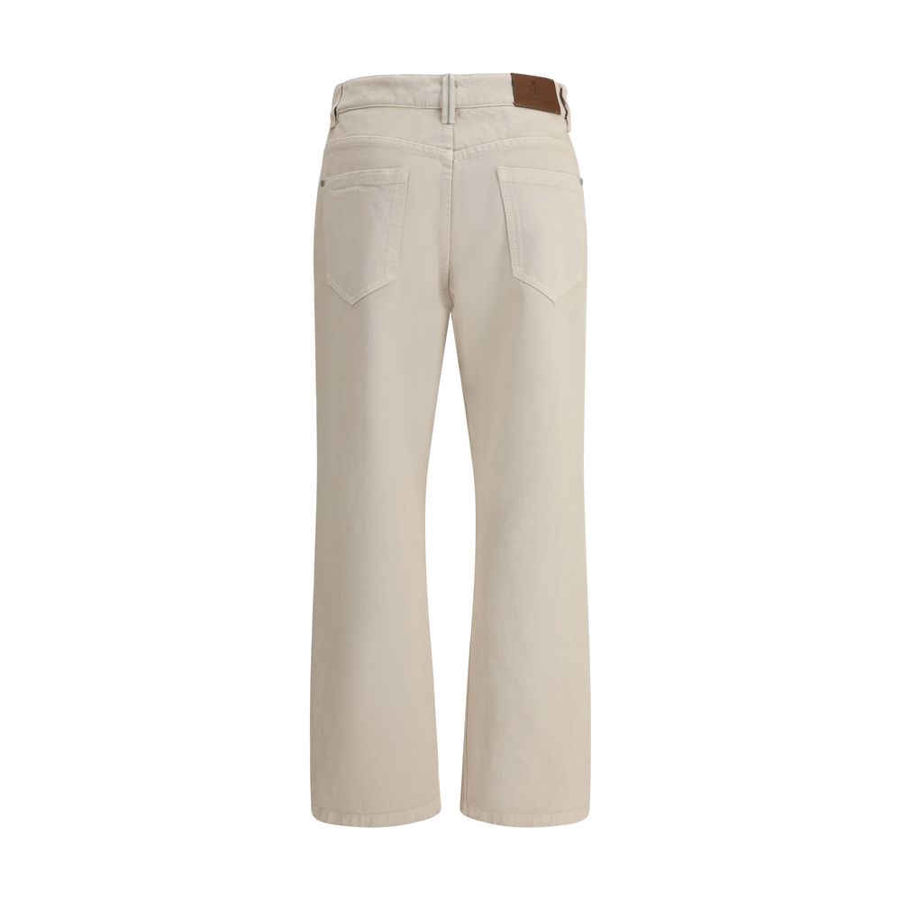 Jeans Brunello Cucinelli droits teintés
