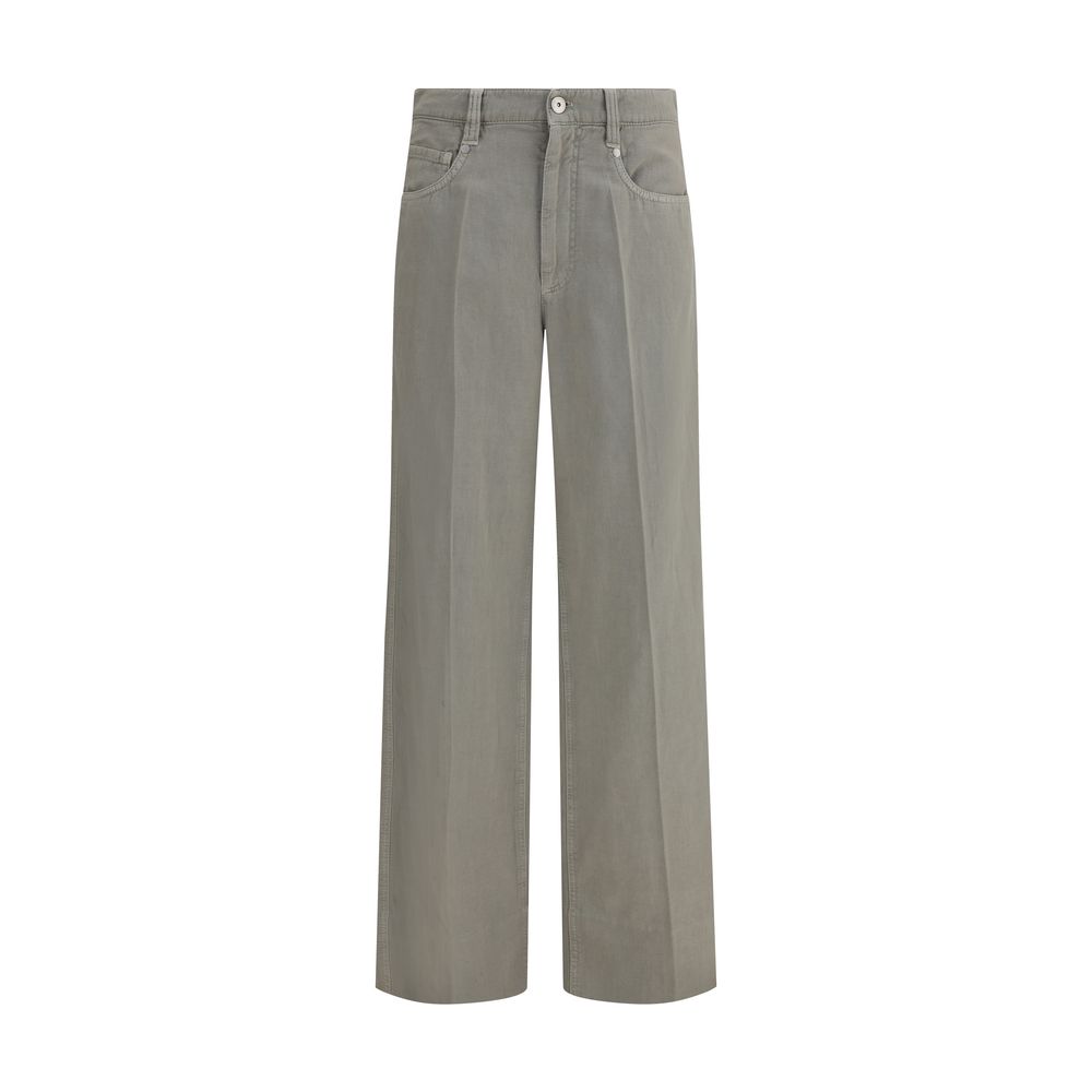 Jeans Brunello Cucinelli larges blancs