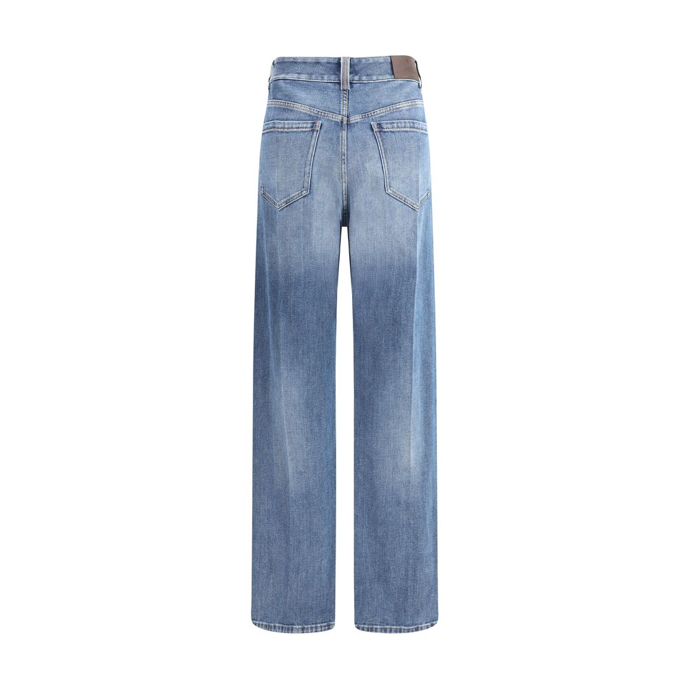Jeans Brunello Cucinelli straight bleus