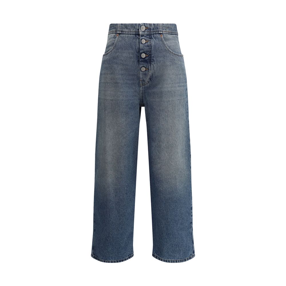 Jeans MM6 cropped bleus