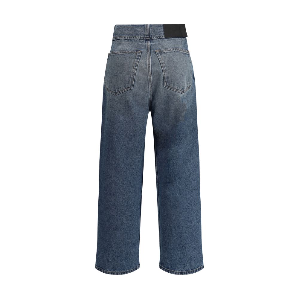 Jeans MM6 cropped bleus