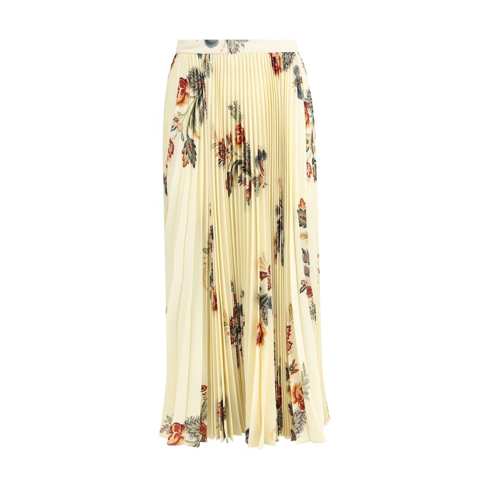 Jupe Etro plissée à fleurs multicolore