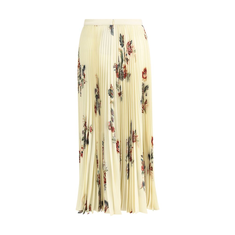 Jupe Etro plissée à fleurs multicolore