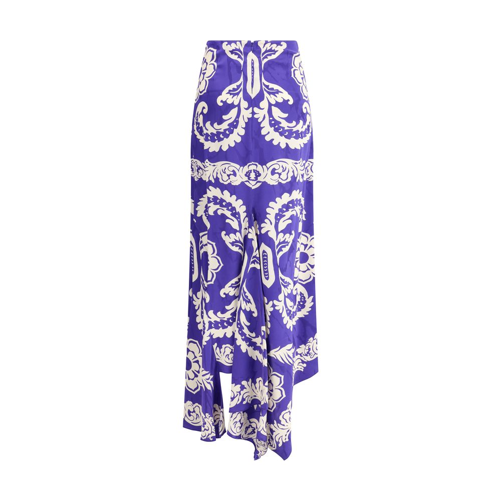 Jupe Etro asymétrique florale multicolore