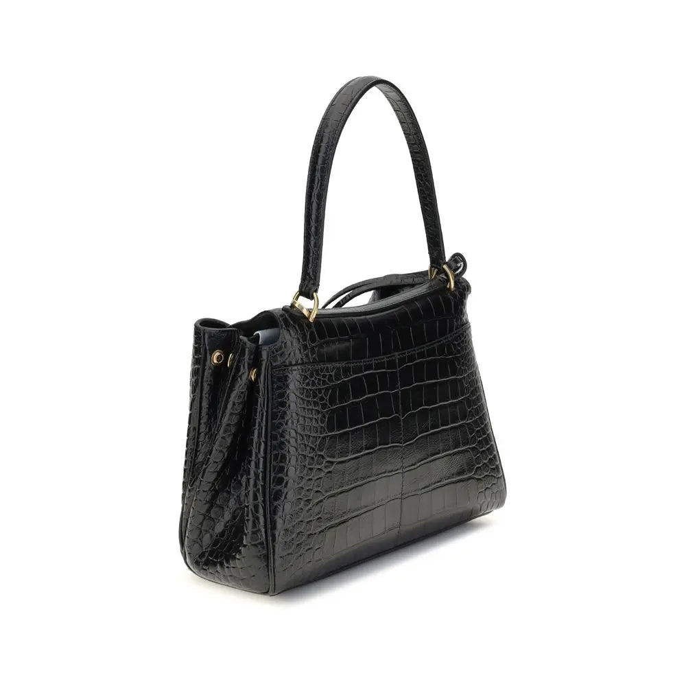Sac épaule Balenciaga Rodeo imprimé crocodile Balenciaga