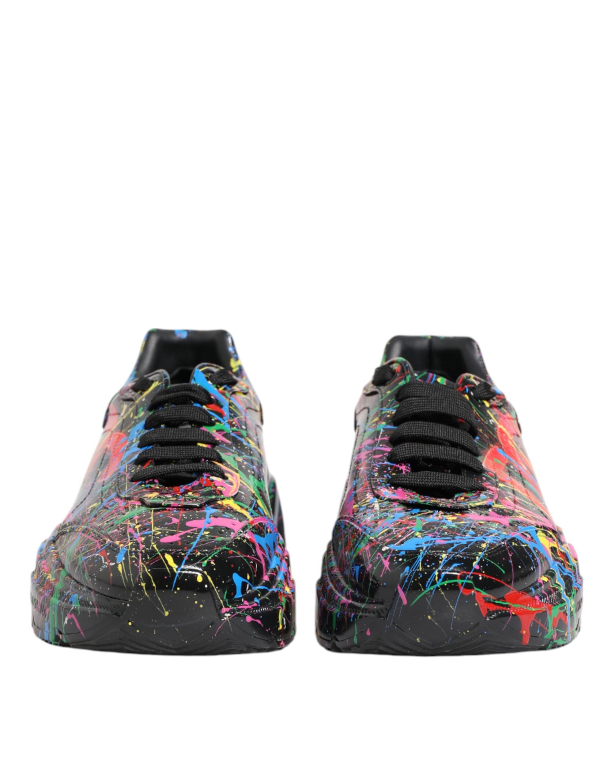 Baskets Dolce & Gabbana Daymaster noires avec peinture multicolore