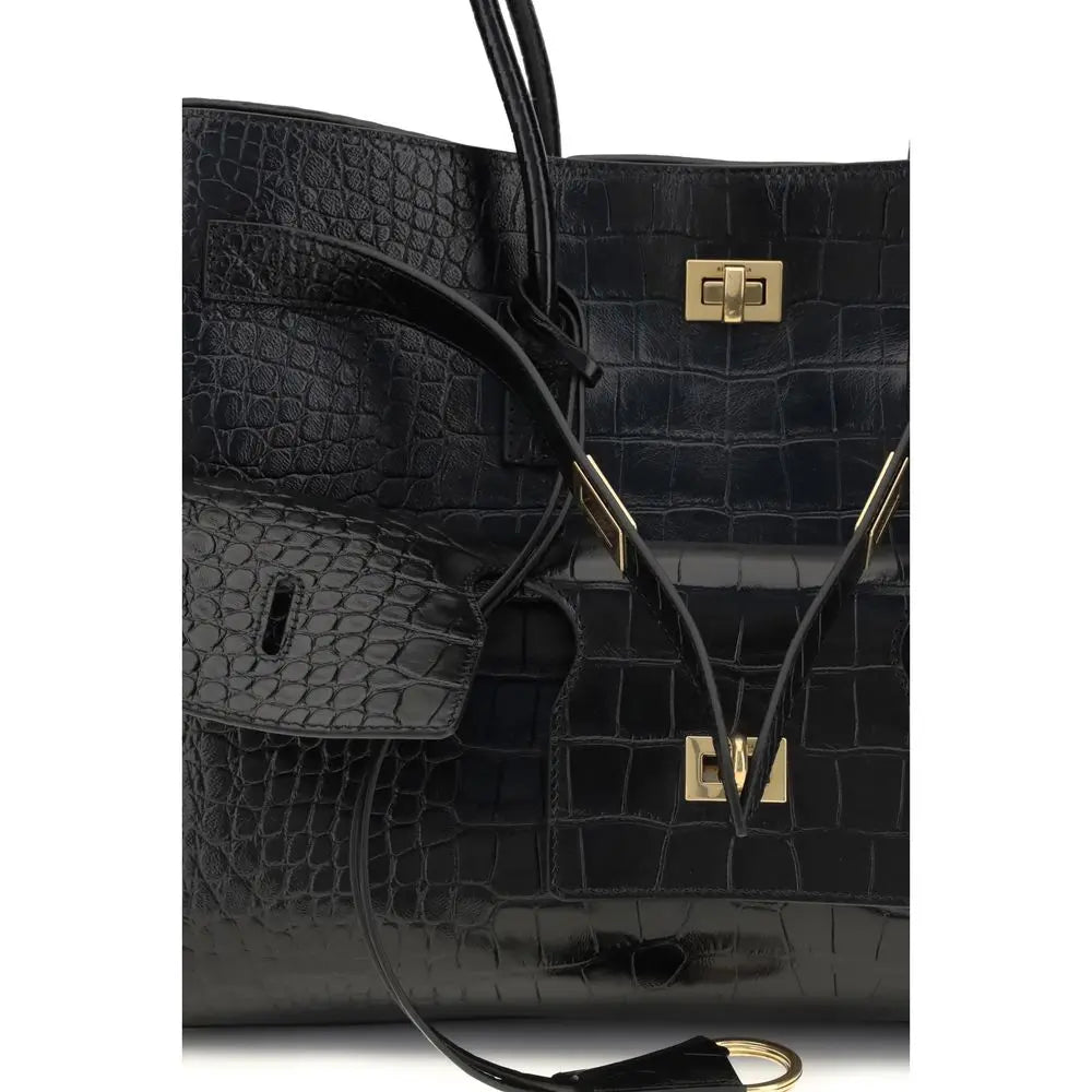 Sac à épaule Balenciaga Bel Air crocodile Balenciaga