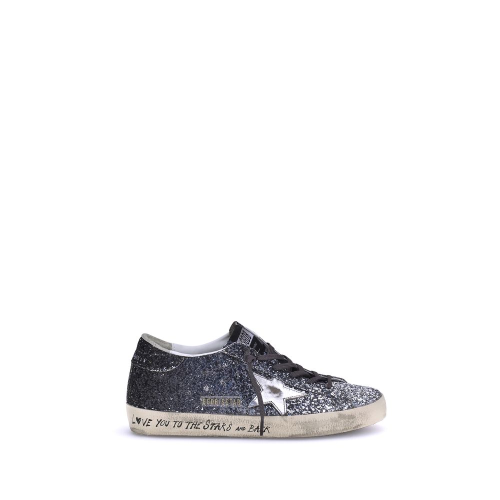 Baskets Golden Goose Super Star argentées