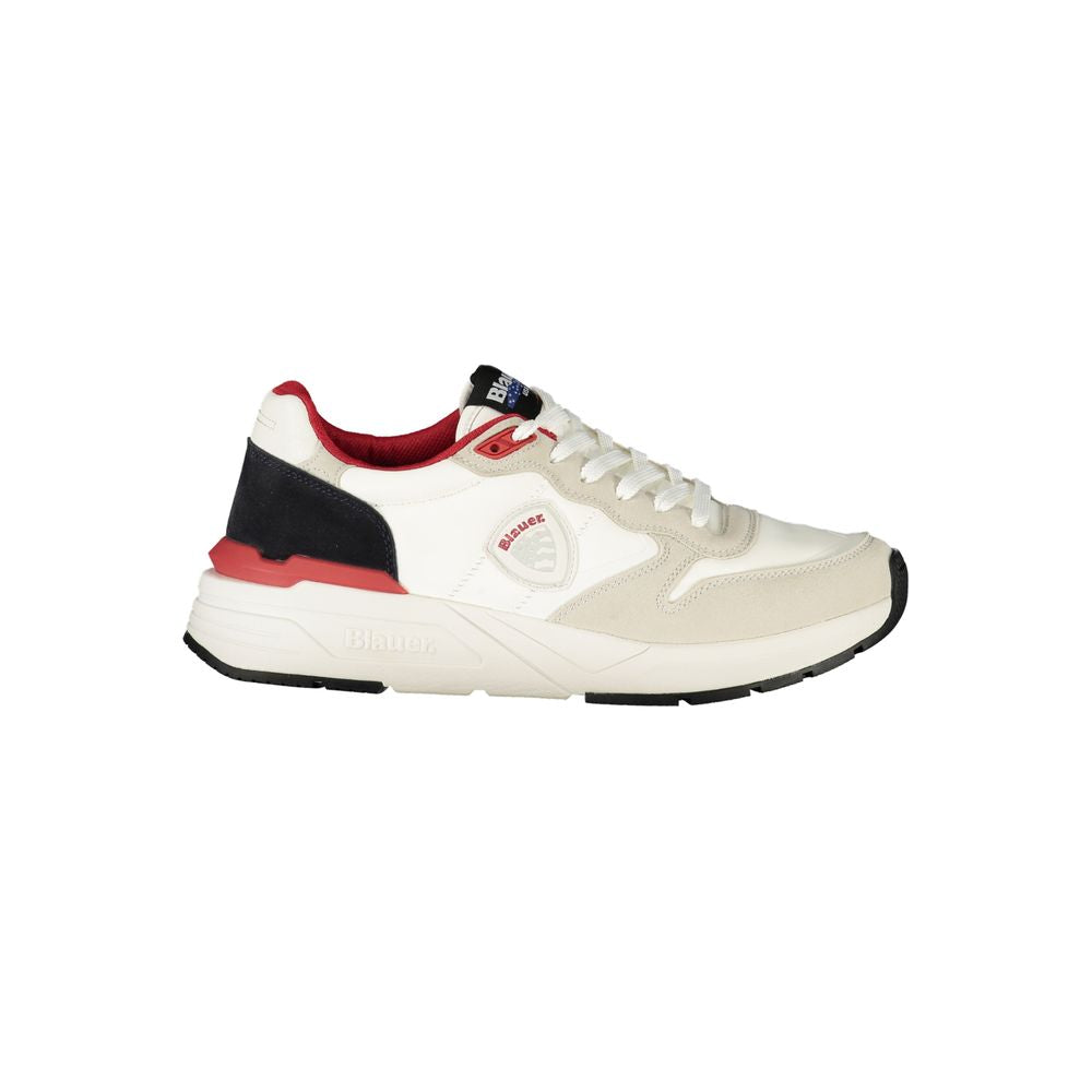 Baskets Blauer blanches