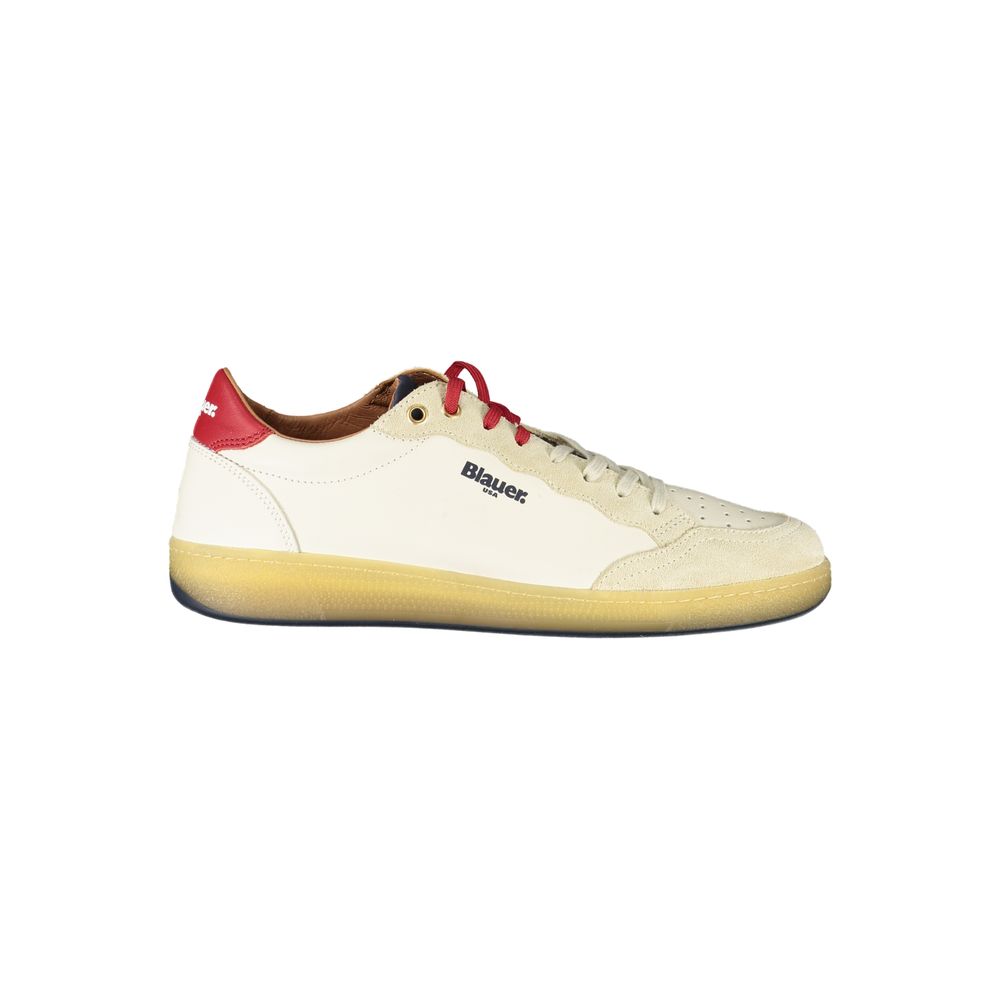 Baskets Blauer blanches
