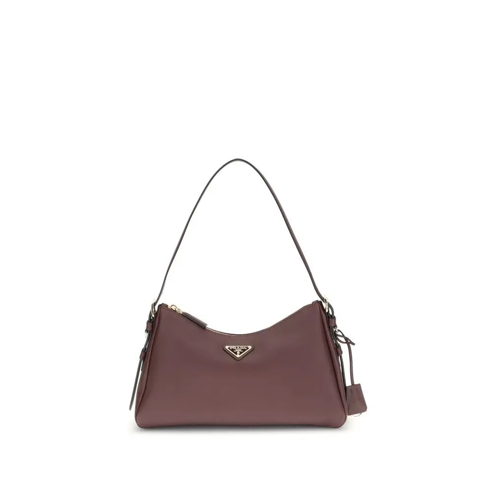 Sac shoulder Prada Aimée en cuir noir Prada