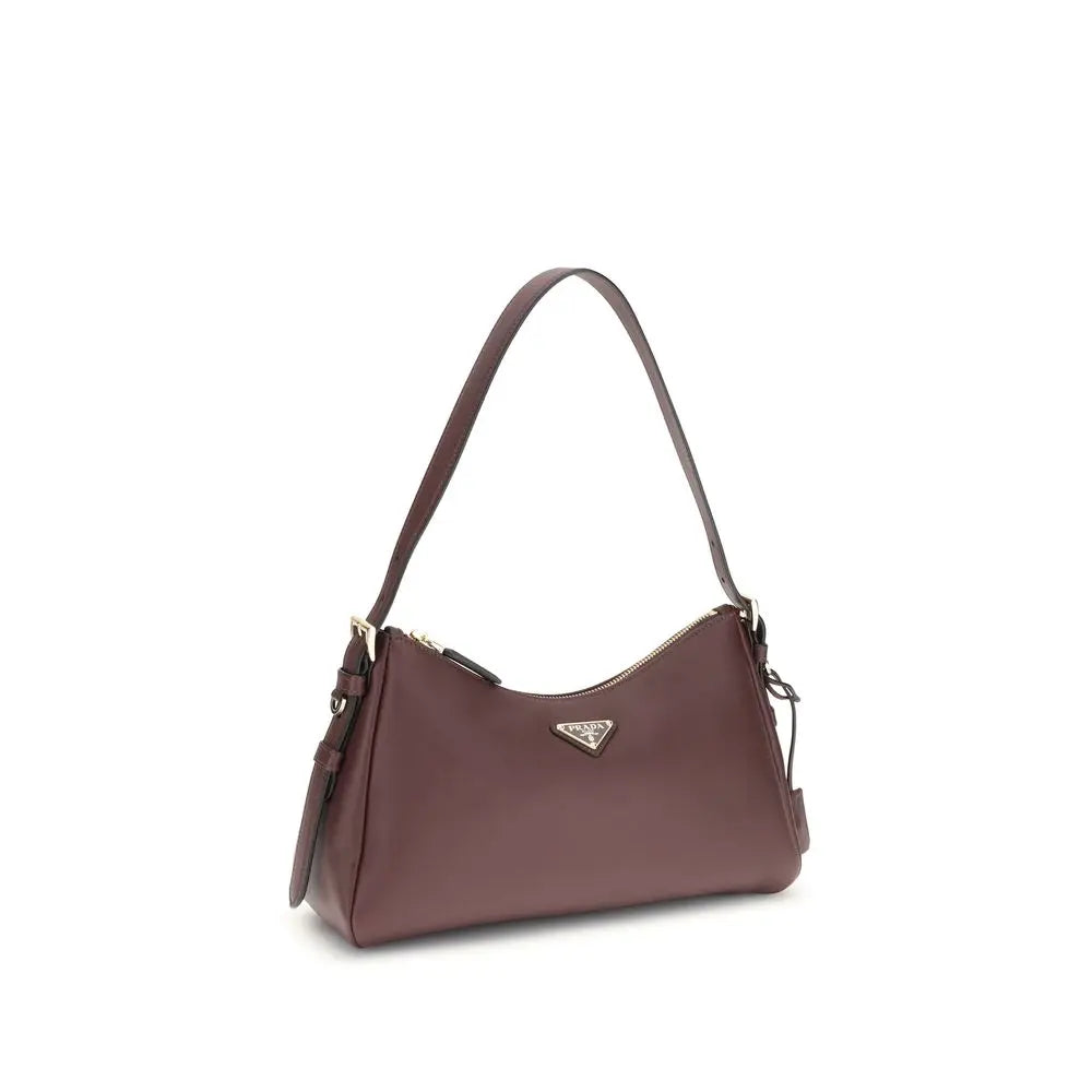 Sac shoulder Prada Aimée en cuir noir Prada