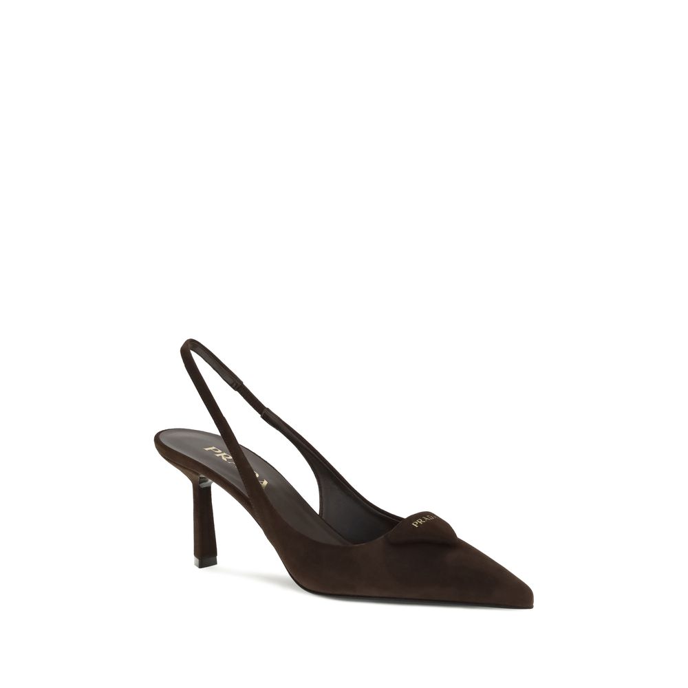 Pumps Prada suede beiges