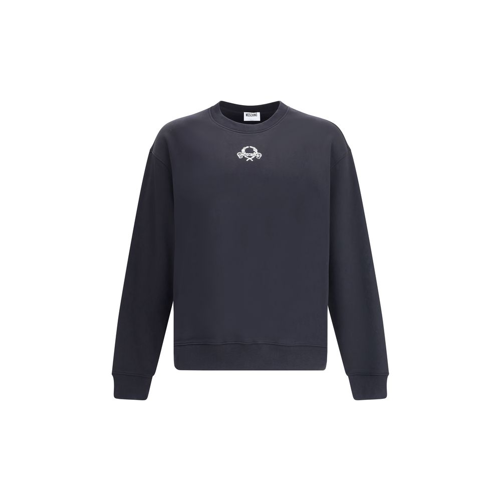 Sweatshirt Moschino basic blanc