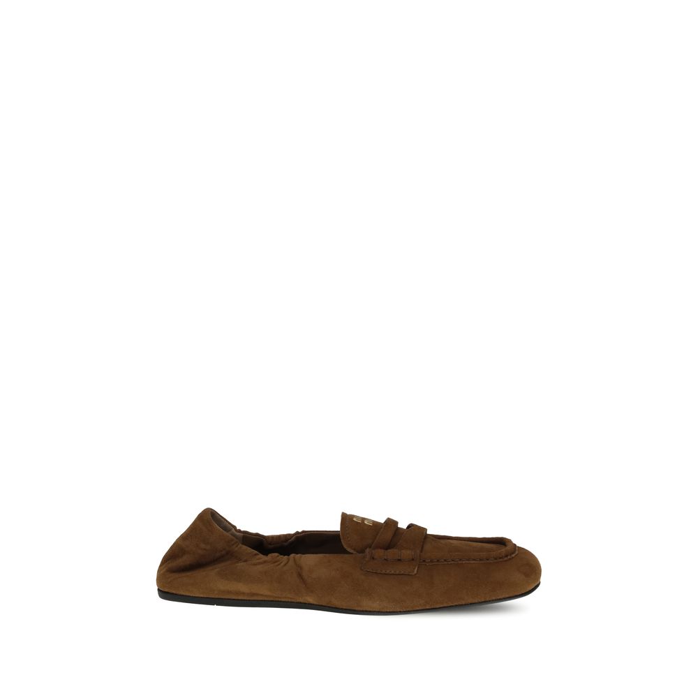 Loafers Miu Miu Ruches beiges