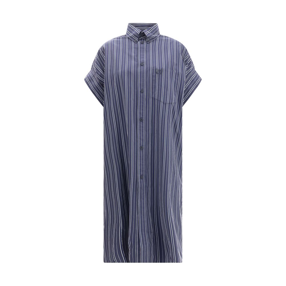 Robe chemisier Balenciaga à rayures noires