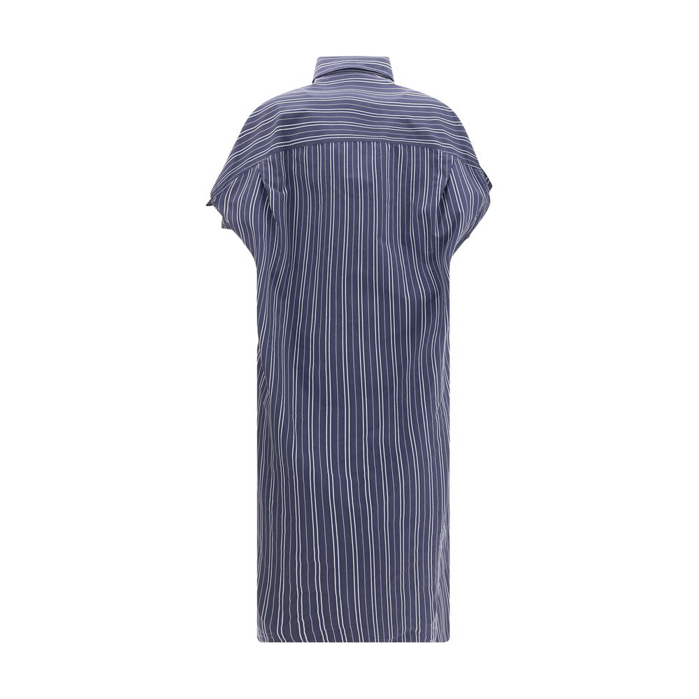 Robe chemisier Balenciaga à rayures noires